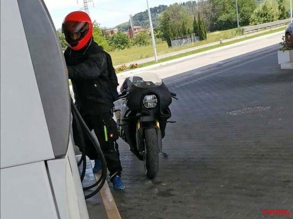 Bimota KB4 spy shots [credit: Young Machine]