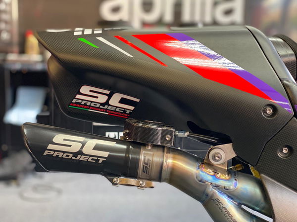 SC-Project exhaust on Aprilia RS-GP