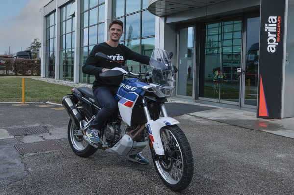 Jacopo Cerutti on Aprilia Tuareg 660.