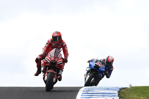 Francesco Bagnaia and Alex Rins, 2022 Australian Grand Prix. - Gold and Goose