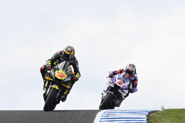 Marco Bezzecchi, Johann Zarco, 2022 Australian Grand Prix. - Gold and Goose