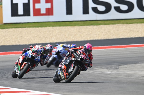 Aleix Espargaro leads Alex Rins, 2023 MotoGP Grand Prix of the Americas. - Gold and Goose