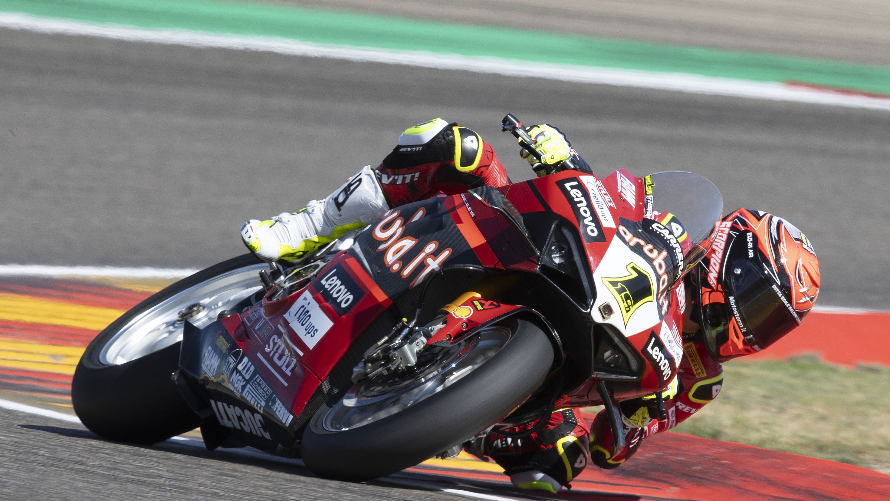 Alvaro Bautista, 2023 Aragon WorldSBK. - Gold and Goose
