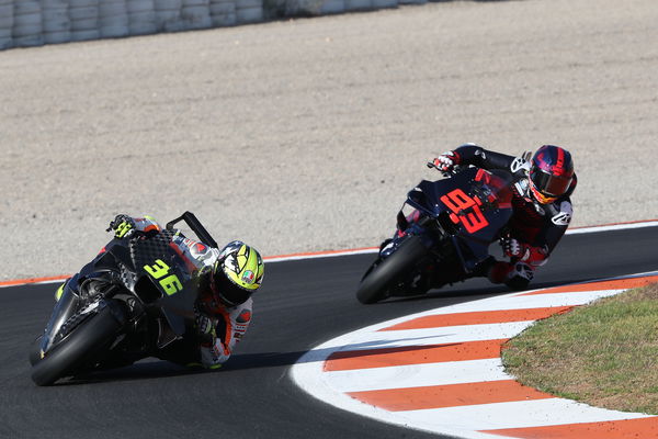 Joan Mir, Marc Marquez, 2024 MotoGP Valencia Test. - Gold and Goose