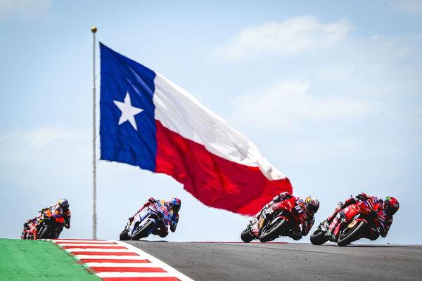 Francesco Bagnaia, Pedro Acosta, 2024 MotoGP Grand Prix of the Americas podium. - Gold and Goose