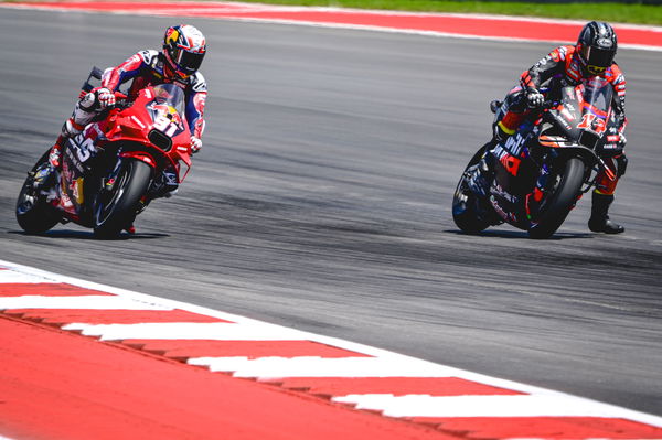 Maverick Vinales, Pedro Acosta, 2024 MotoGP Grand Prix of the Americas podium. - Gold and Goose