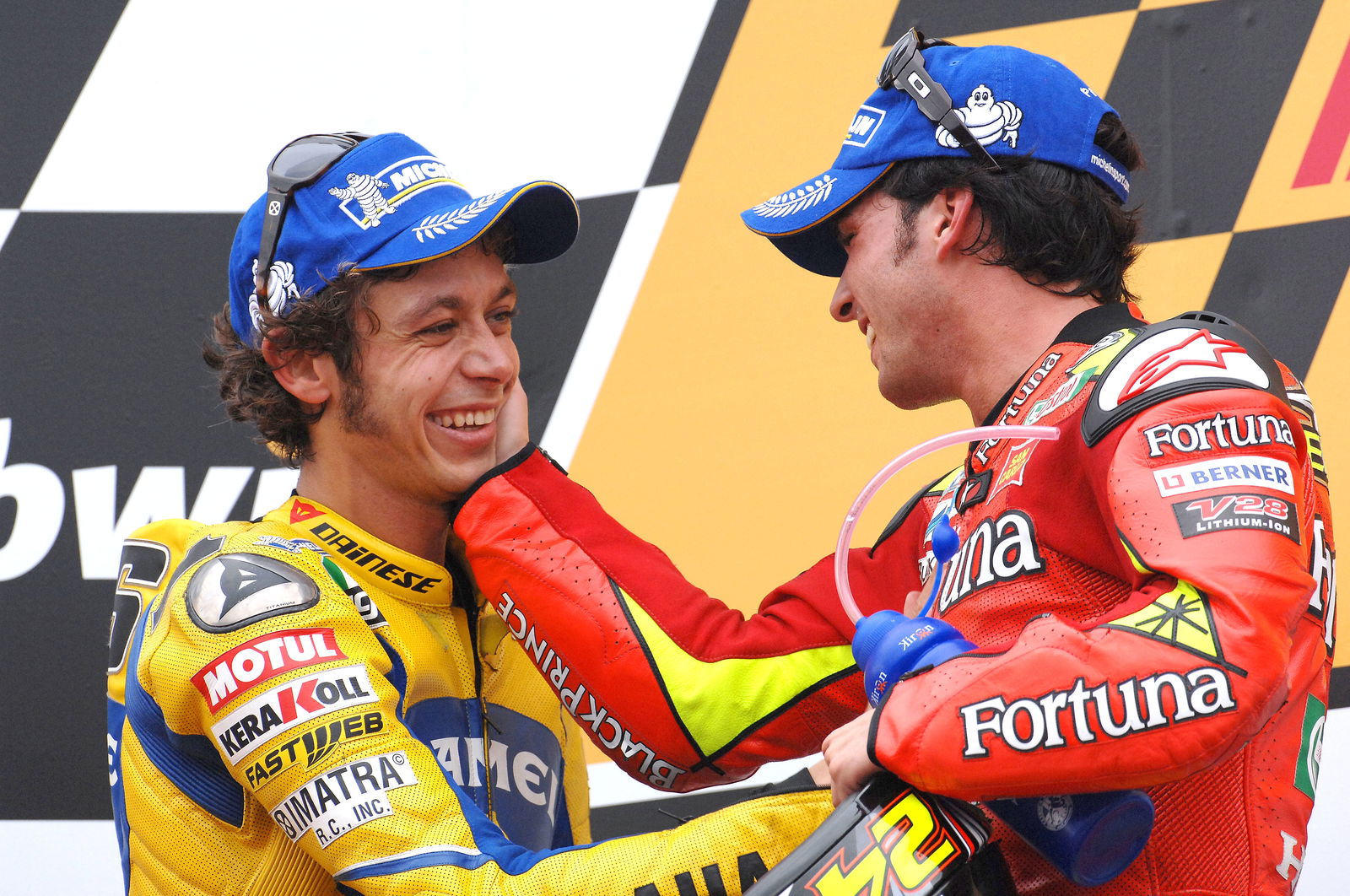 Toni Elias, Valentino Rossi