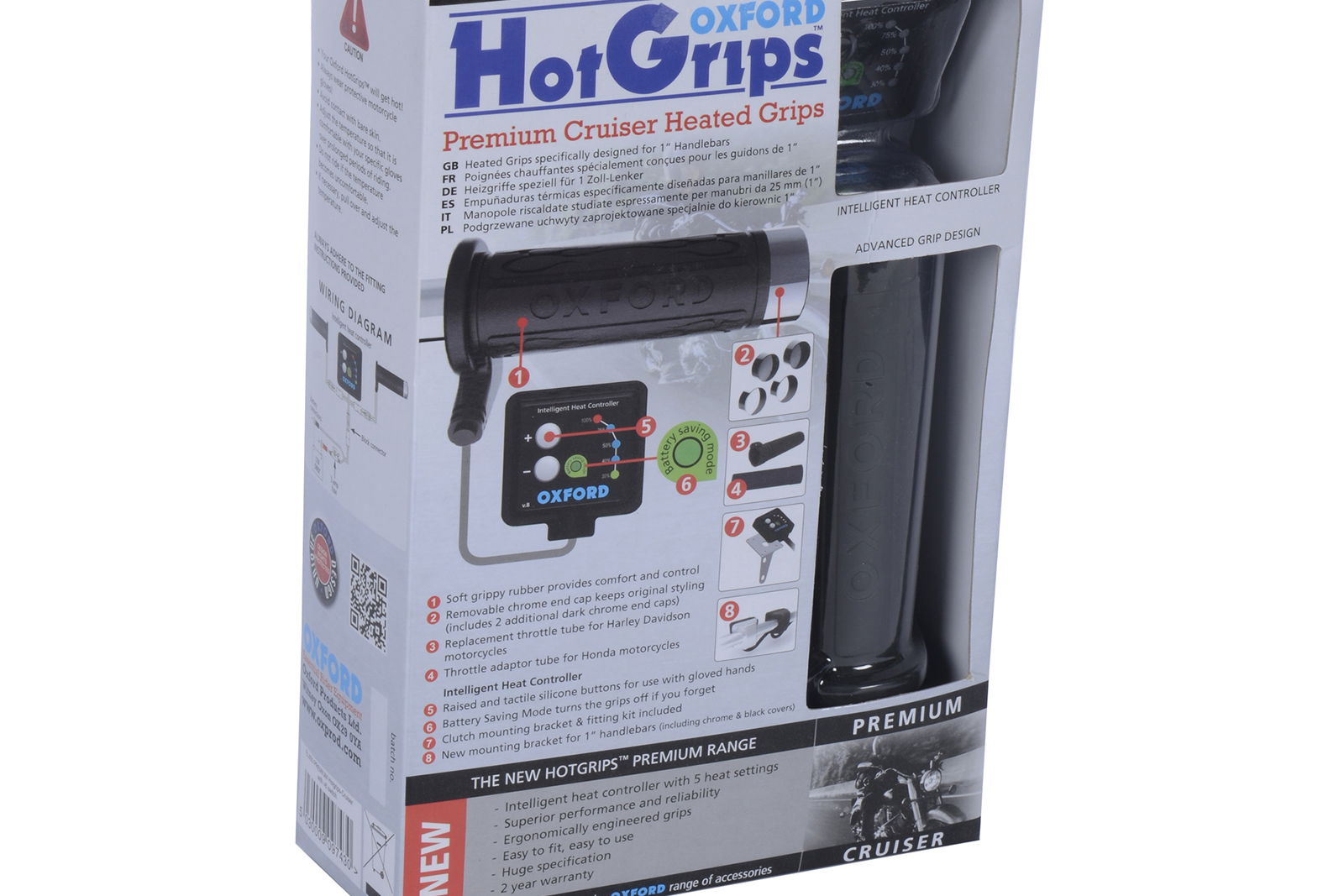 Oxford Motorcycle Hot Grips Premium Cruiser