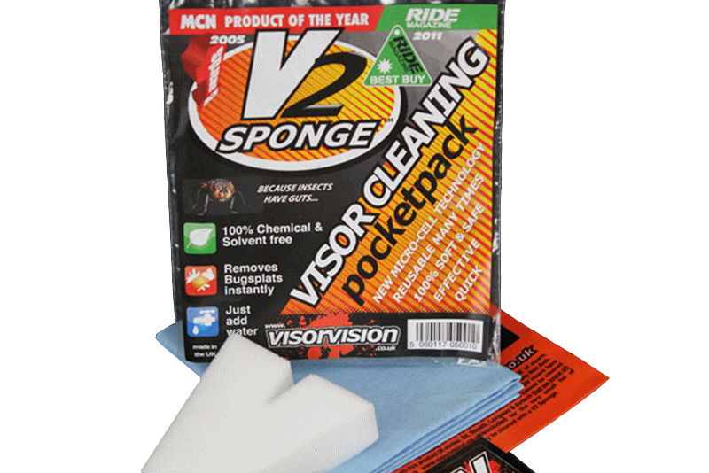 Bike It V2 Sponge Visor Cleaning Pocket Pack