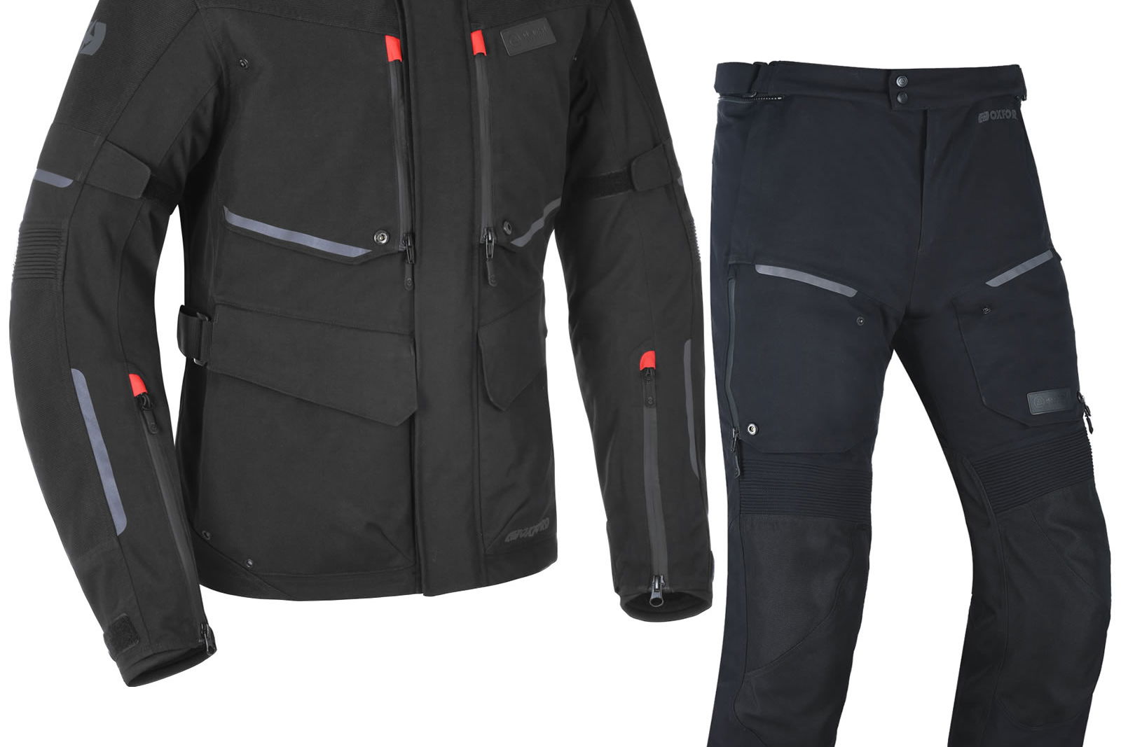 Oxford Mondial Advanced Motorcycle Jacket & Trousers Tech Black/Tech Black Kit