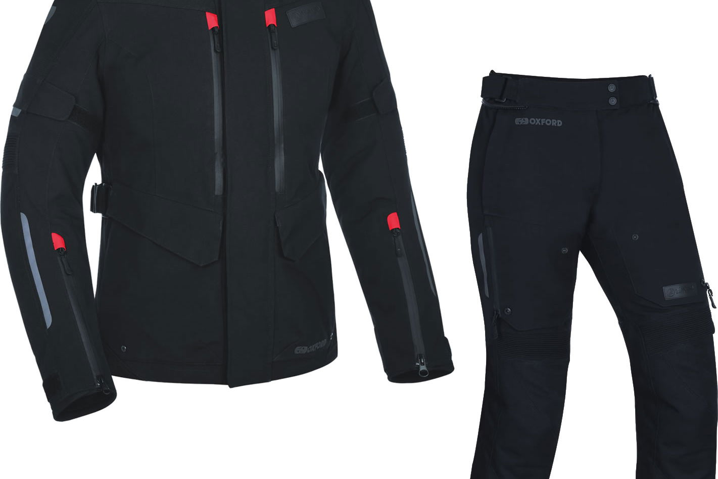 Oxford Mondial Ladies Advanced Motorcycle Jacket & Trousers Tech Black Kit