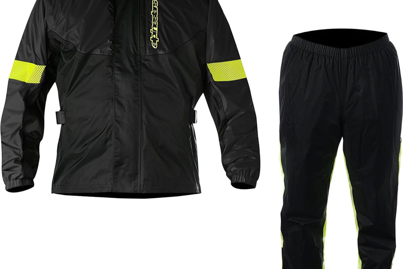 Alpinestars Hurricane Motorcycle Rain Over Jacket & Pants Kit Black