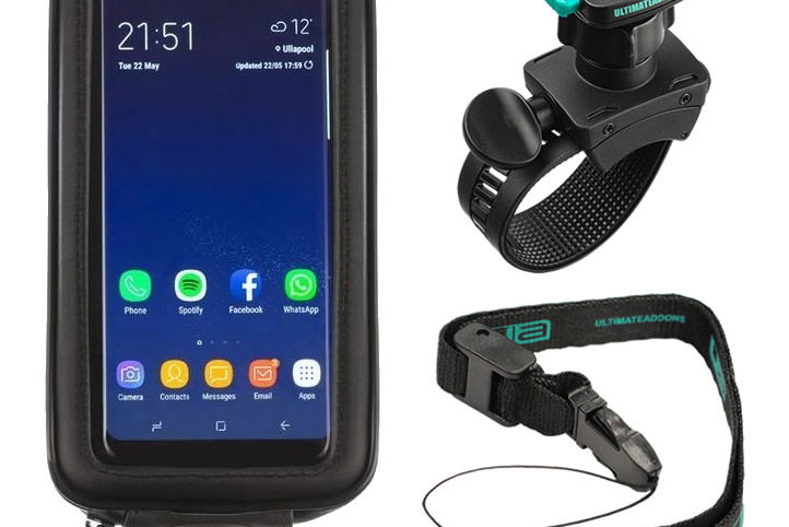 Ultimateaddons Water Resistant Soft Mount Case (XL) and Mount Kit for Universal Phone Models up to 6.3"