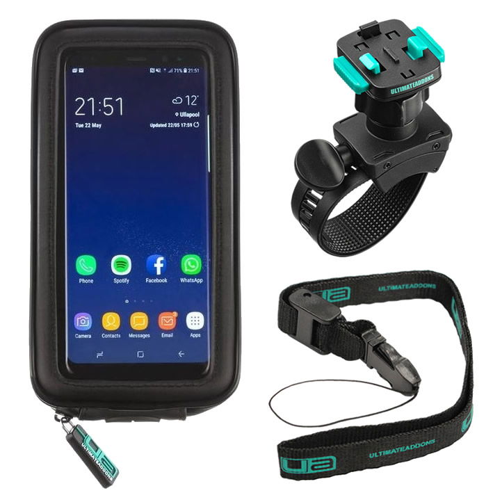 Ultimateaddons Water Resistant Soft Mount Case (XL) and Mount Kit for Universal Phone Models up to 6.3"