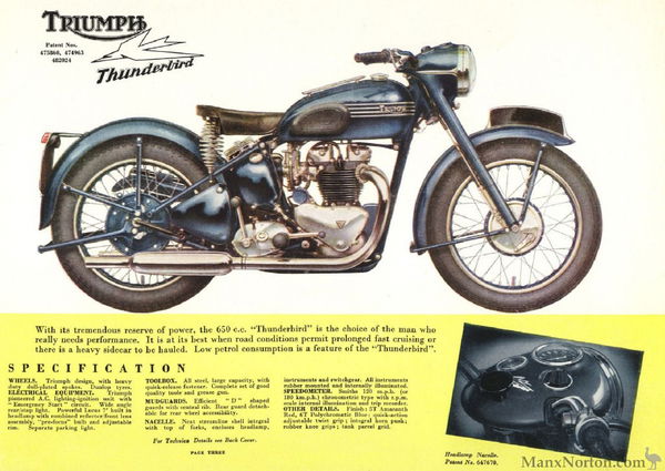 1956 Triumph Thunderbird 650