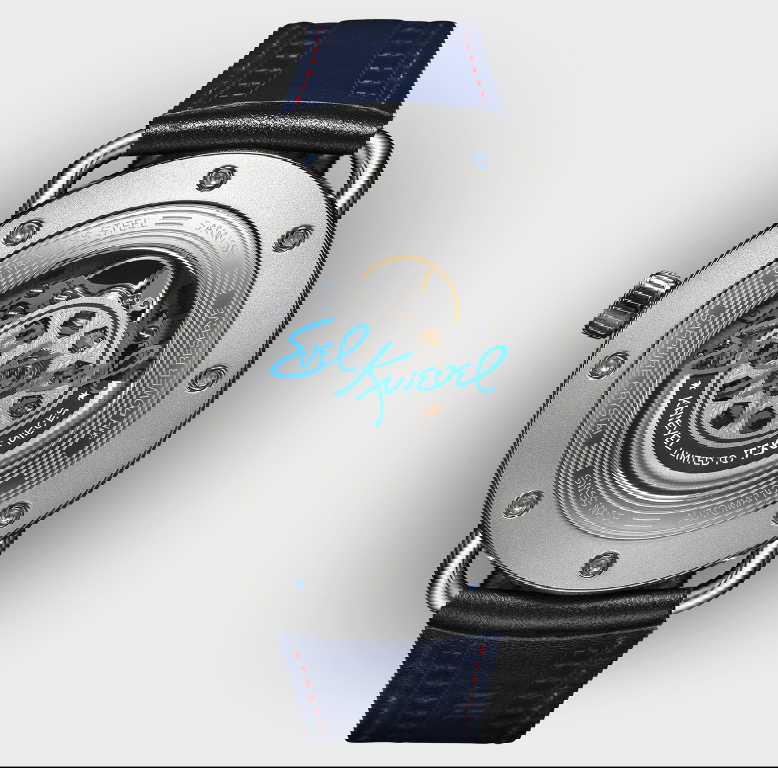 REC Watches TTT Knievel is a Swiss watch built from Evel’s last bike