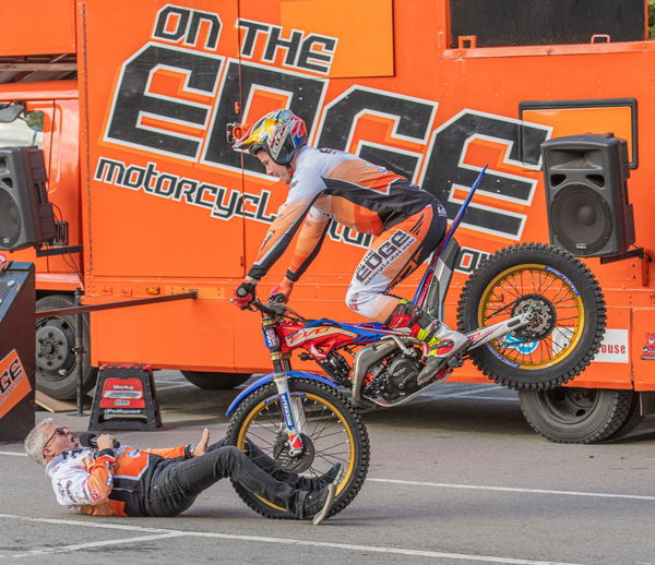 Owd Codgers’ trials demonstrations at the Classic Dirt Bike Experience