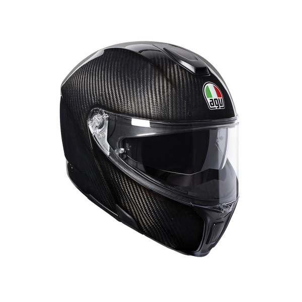 AGV unveils world first fully carbon flip front lid