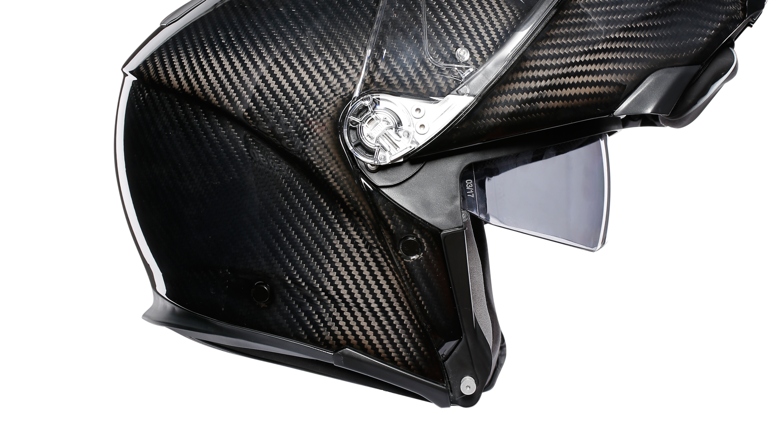 AGV unveils world first fully carbon flip front lid