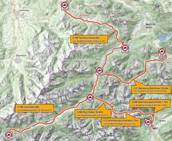 Austria Tyrol map