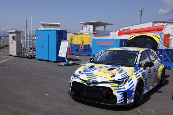 Hydrogen-fuelled Toyota Corolla.