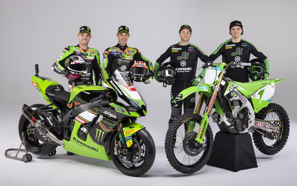 2023 Kawasaki factory ZX-10RR with 2023 Kawasaki factory KX450