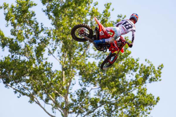 Jett Lawrence, 2023 AMA Pro Motocross Ironman National. - Honda