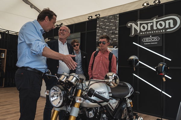 Norton's CEO Dr Robert Hentschel at the Goodwood Festival of Speed