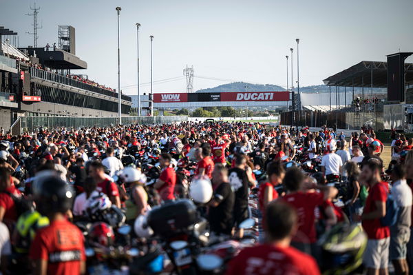 The crowds at World Ducati Week 2024