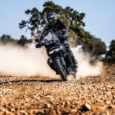 Joan Pedrero on the Pan America 1250 during the Baja Aragon Rally