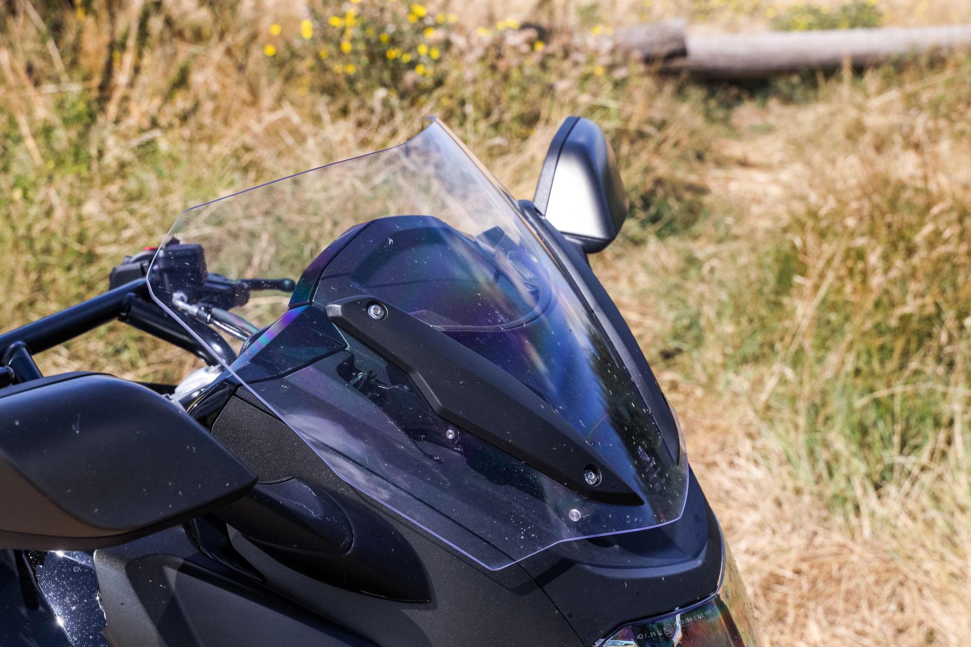 The screen in its lowest position