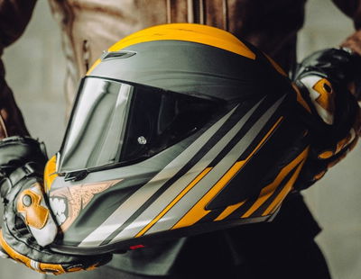 The Wolverine Ruroc motorcycle helmet