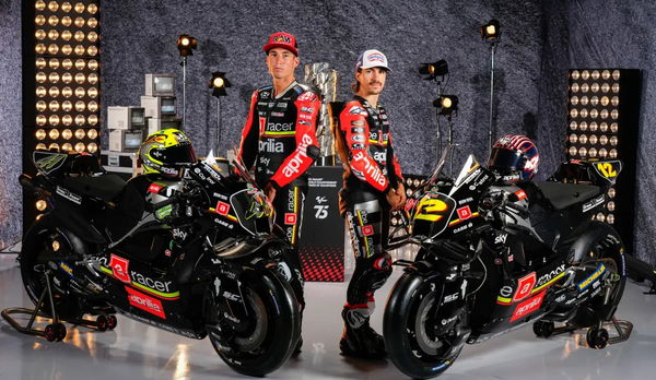 the Aprilia retro livery for the 2024 British Grand Prix