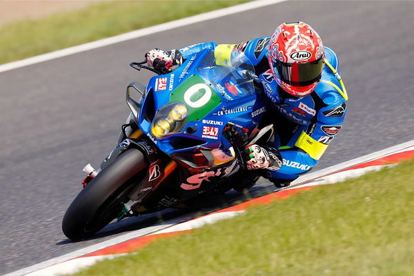 The Suzuki GSX-R1000 which was powered by 40 per cent renewable bio fuel and finished in eighth place 