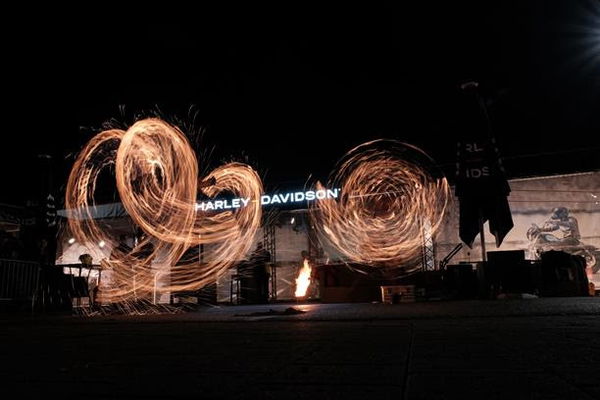 The main stage at Harley-Davidson Euro Bike Week