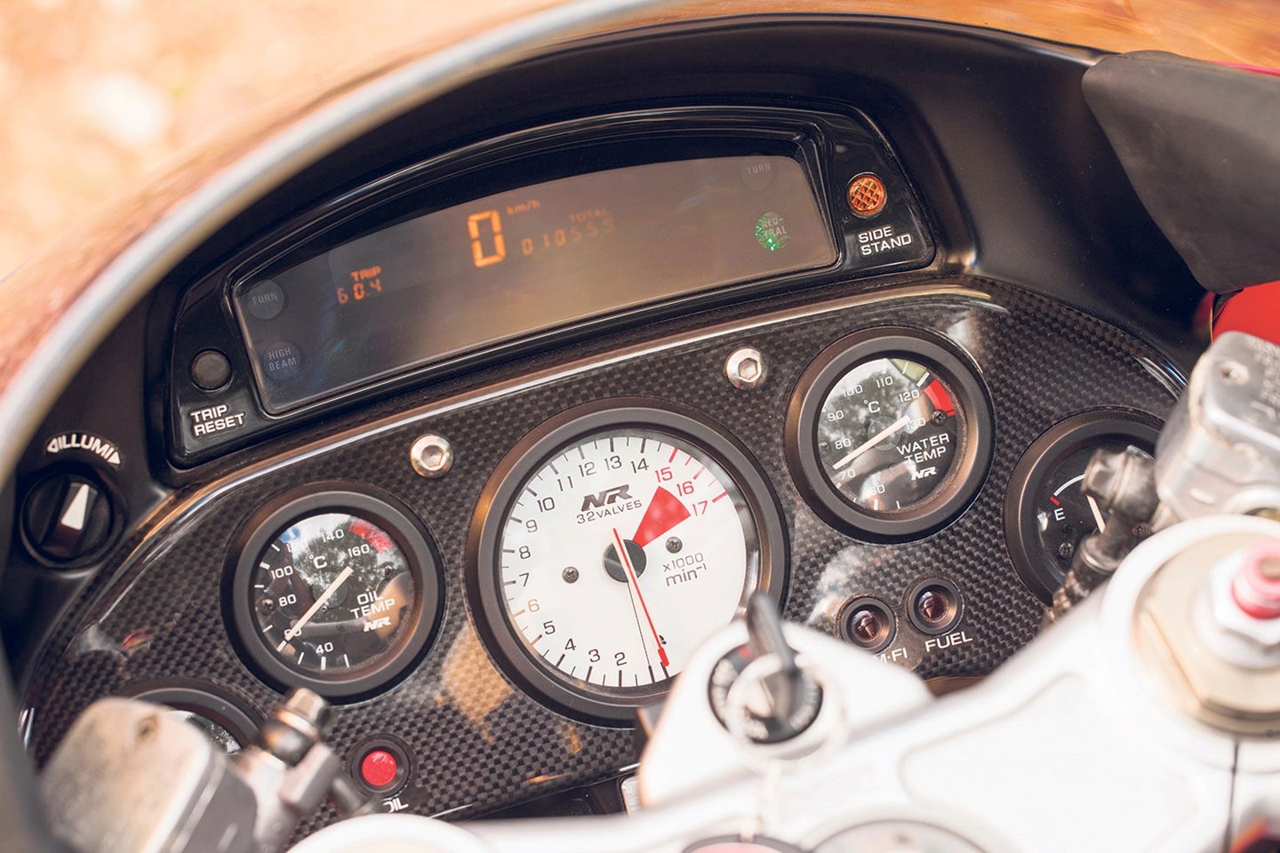 1992 Honda NR750 cockpit