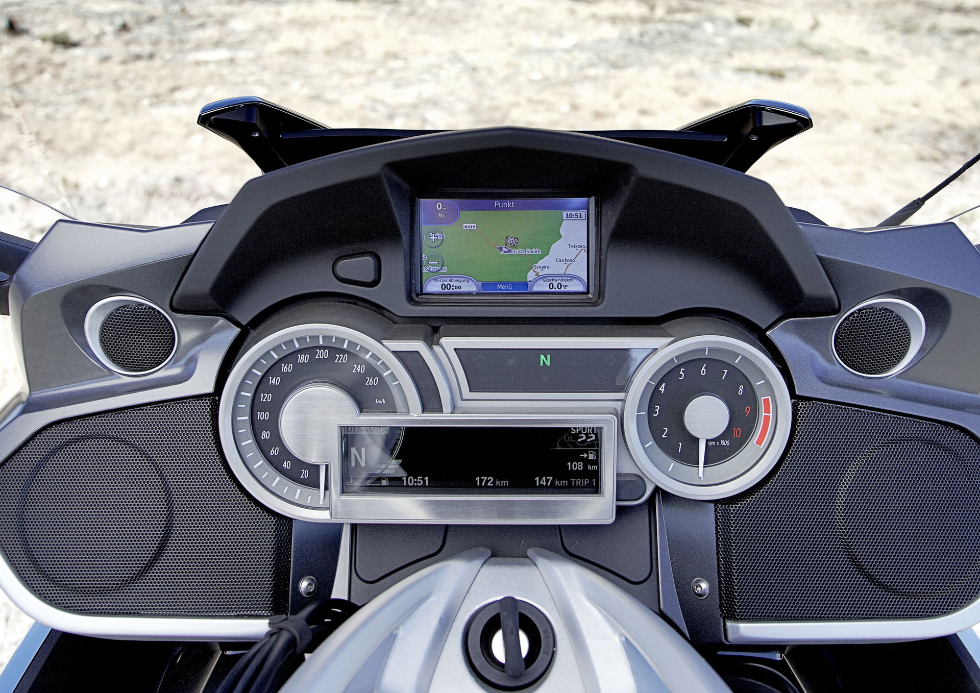 2010 BMW K1600 cockpit