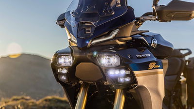 The new headlights of the Yamaha Tracer 9