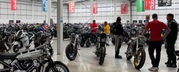 A motorcycle dealership 