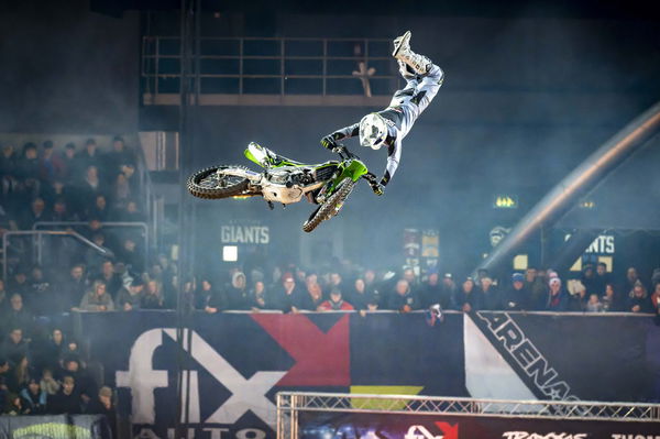 An FMX stunt show