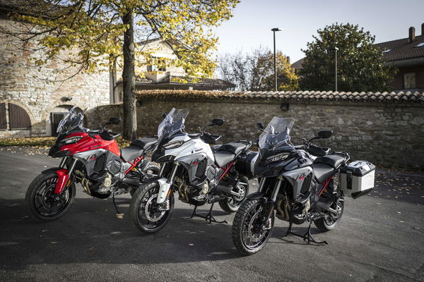 The three colour options for the 2025 Multistrada V4