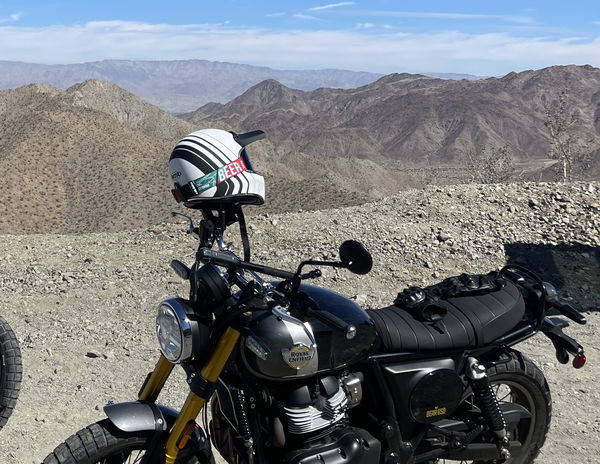 The mountain above Palm Springs in the background