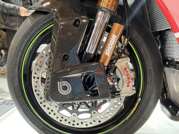 Suspension and brakes are carried over from the ZX-10