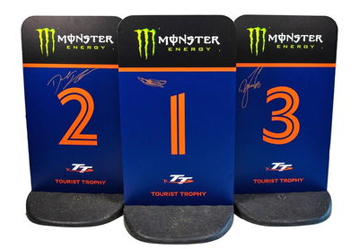 Isle of Man TT winner's enclosure boards