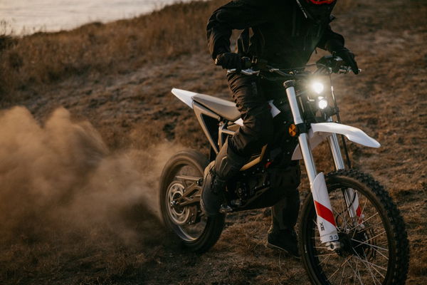 A rolling burnout on an electric bike