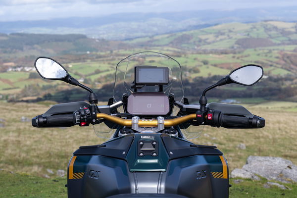 The cockpit of the 2025 BMW R1300 GS Adventure