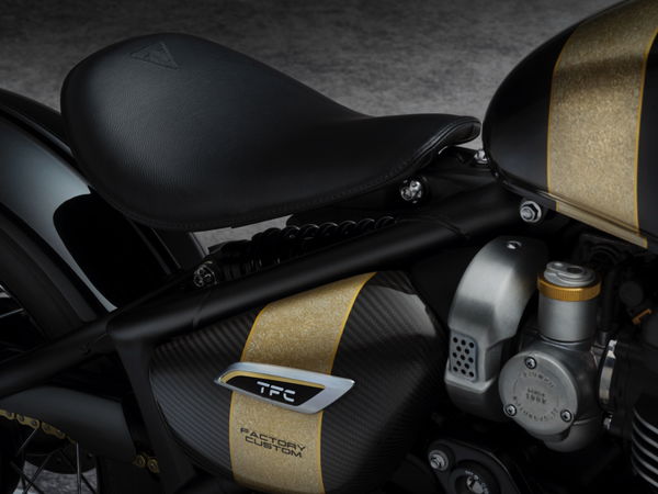 The gold details on the bike are hand painted