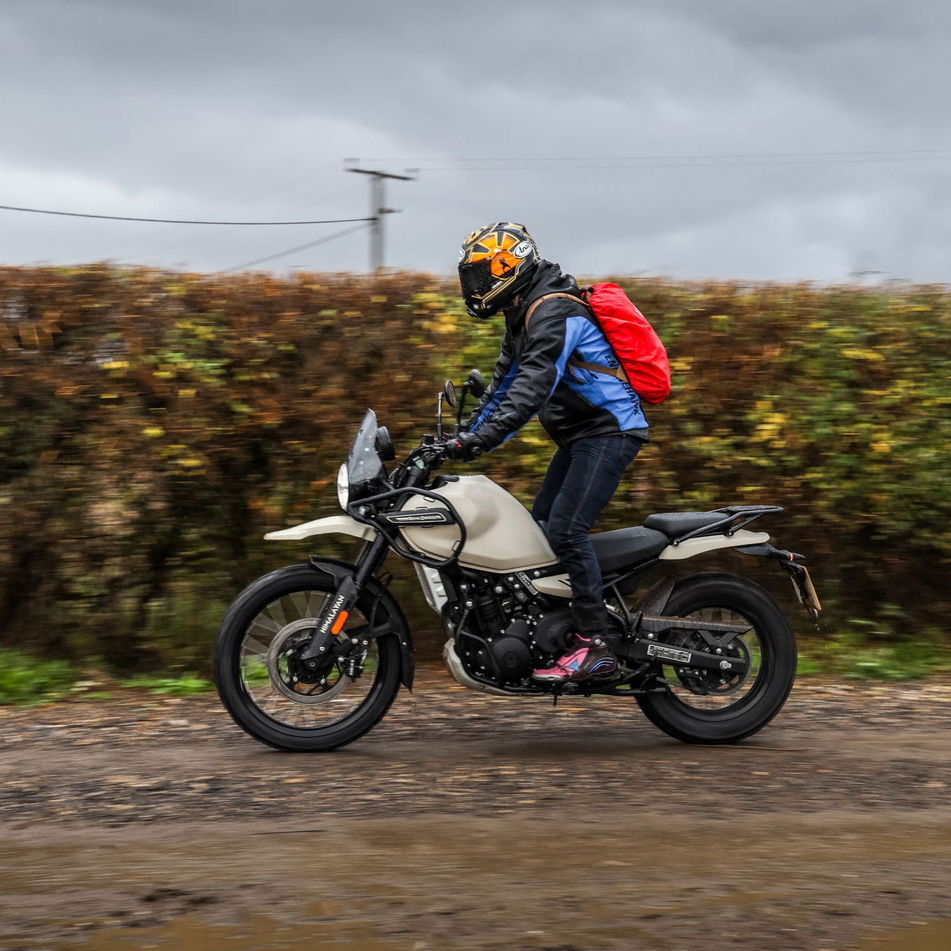 Myself riding Royal Enfield Himalayan 450