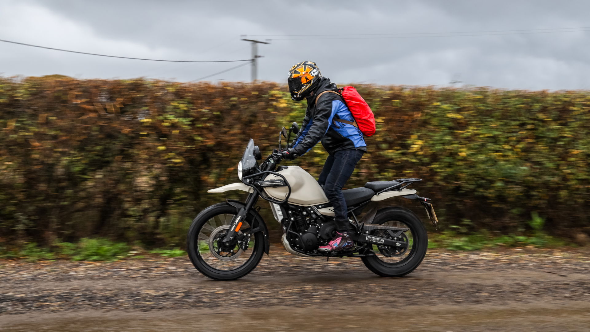 Myself riding Royal Enfield Himalayan 450
