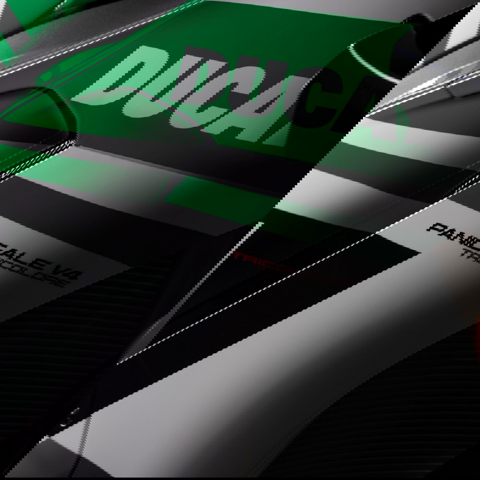 The side fairing of the Panigale Tricolore